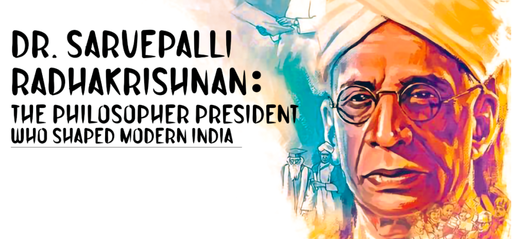Colourful image of Dr. Sarvepalli Radhakrishnan