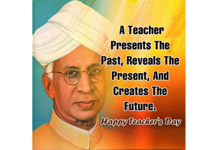 Image of Dr. Sarvepalli Radhakrishnan with a thought