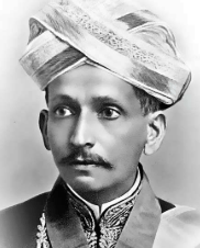 Black and white image of Sir Mokshagundam Visvesvaraya